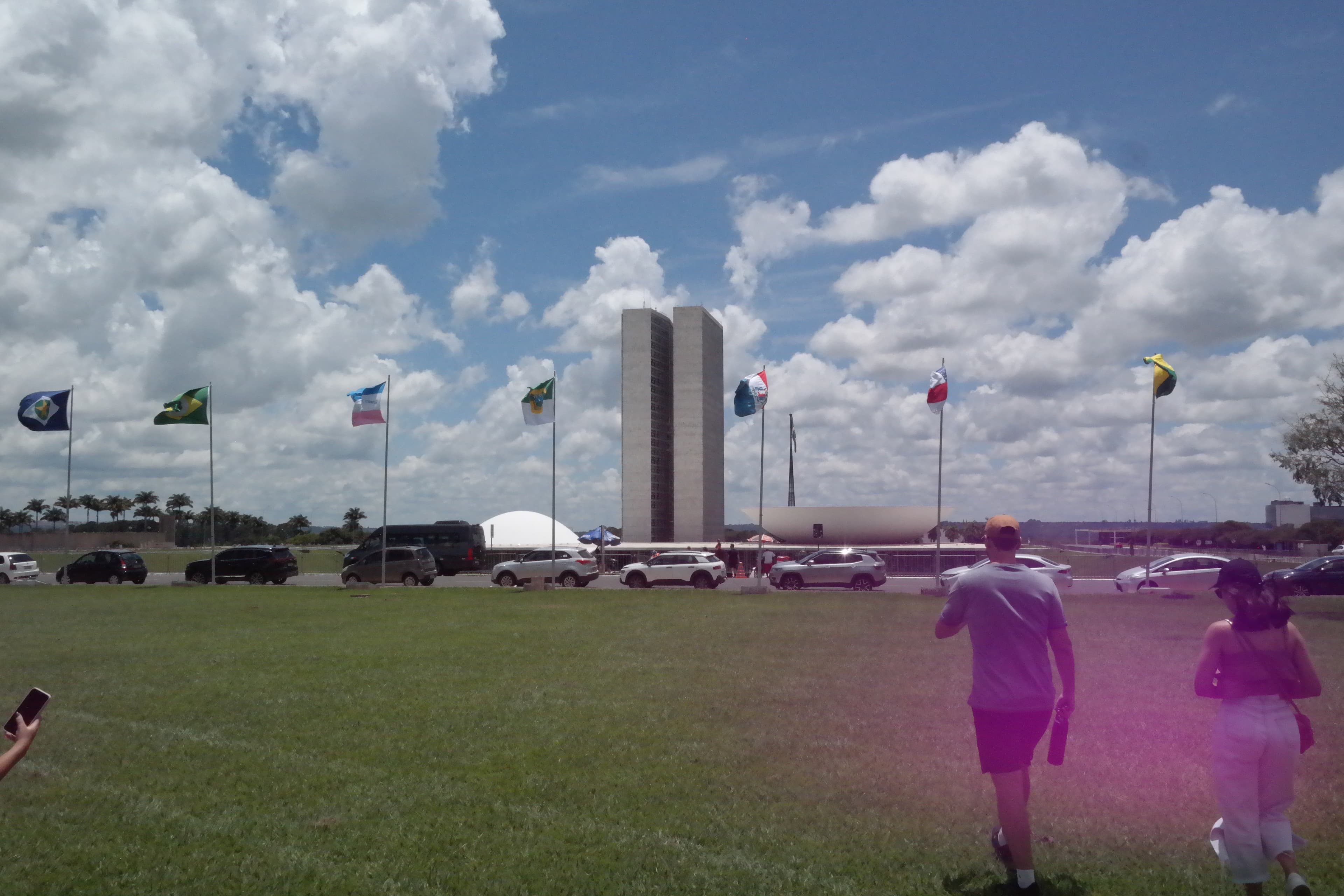 Congresso visto da Praça da Bandeira